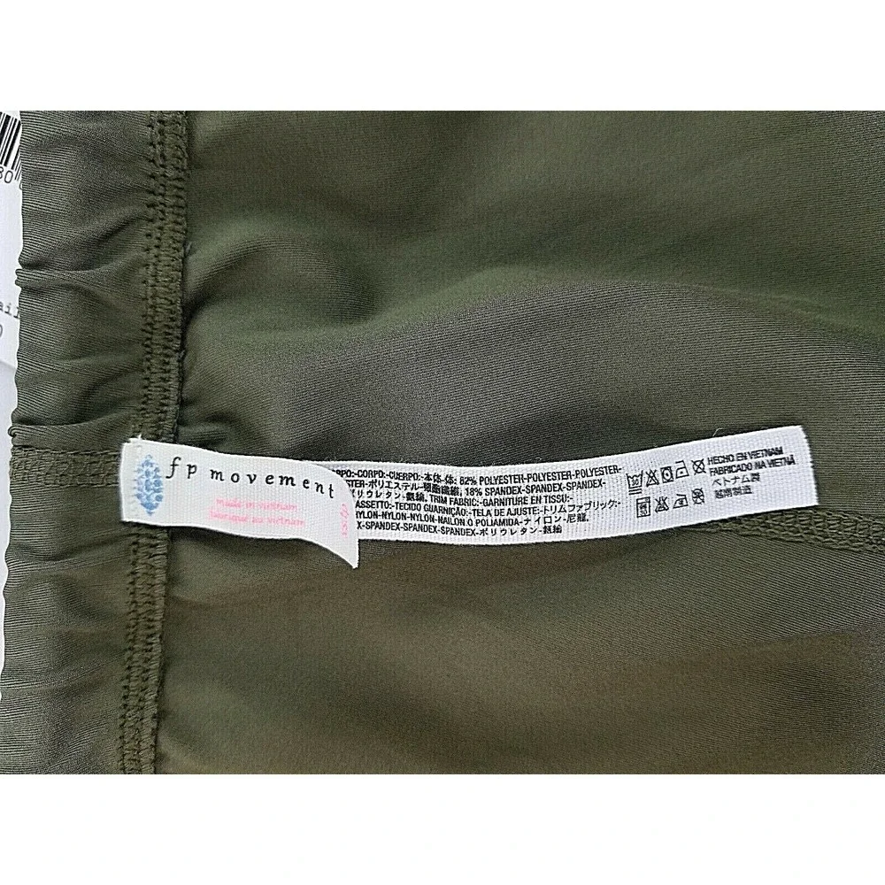 Free People women legging OB763026 green pink XS MSRP $78